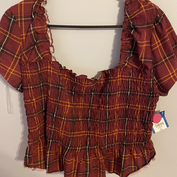 Arizona plaid crop top plus - Picture 1 of 4